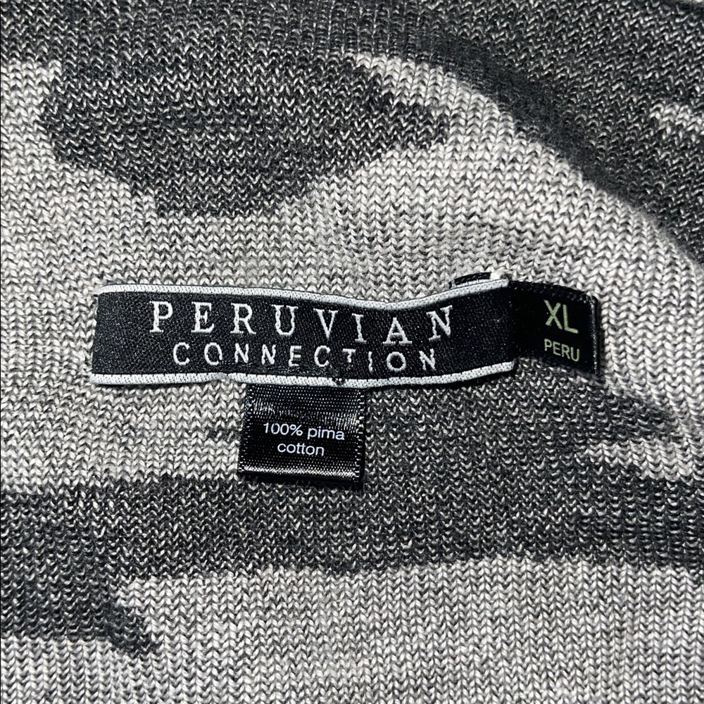 Peruvian Connection Kiri Pima Cotton Cardigan size xl cascade sweater - Picture 3 of 5